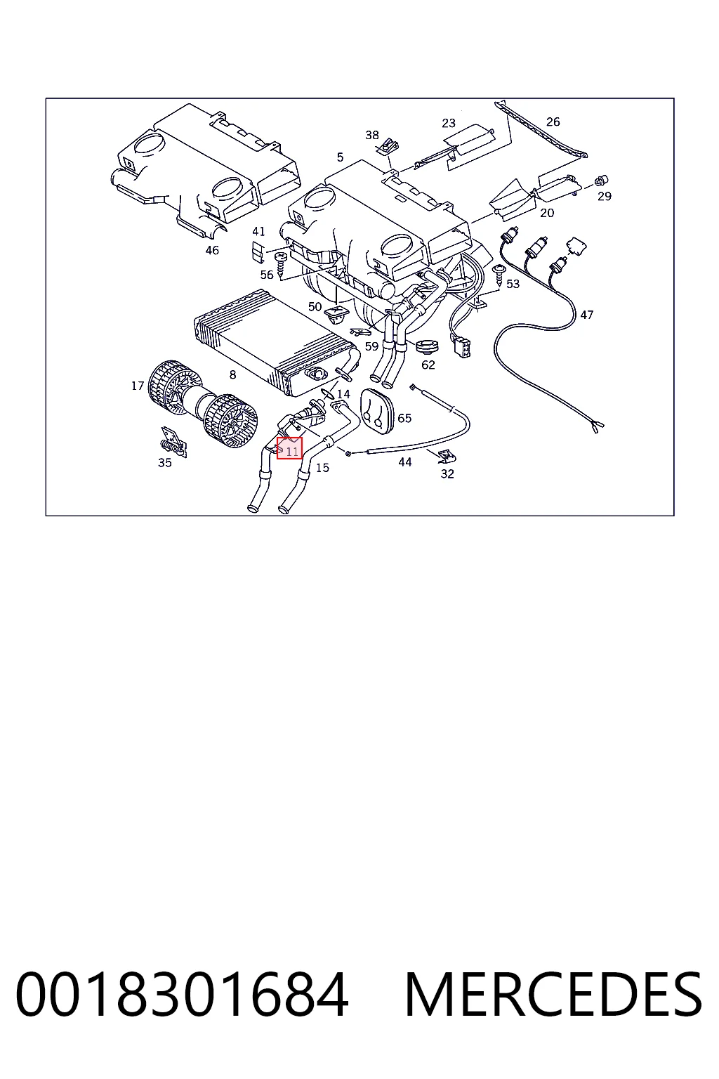  Кран пічки Mercedes Benz Truck TRUCK LK/LN2 