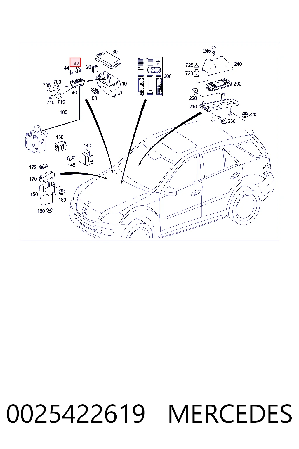 Реле стартера Mercedes E седан (W212) (2009 - 2016) ціна, від 3.17 USD
