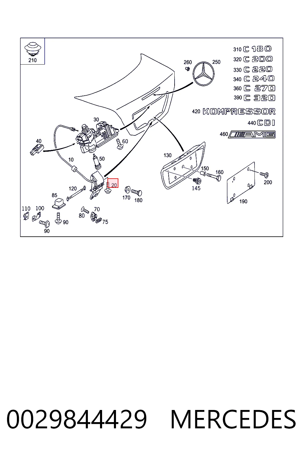 A910143006001 Mercedes Болт піддона картера