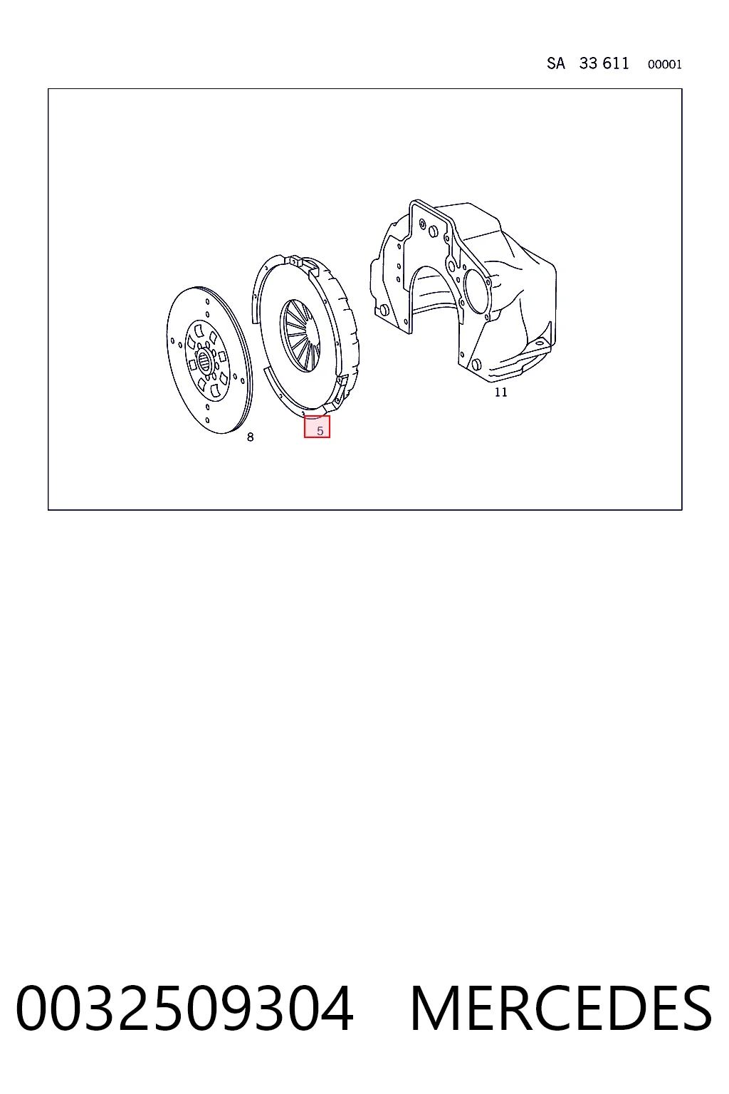 Натискний диск зчеплення на Mercedes Benz Truck TRUCK T2/LN1  667, 668, 669, 670