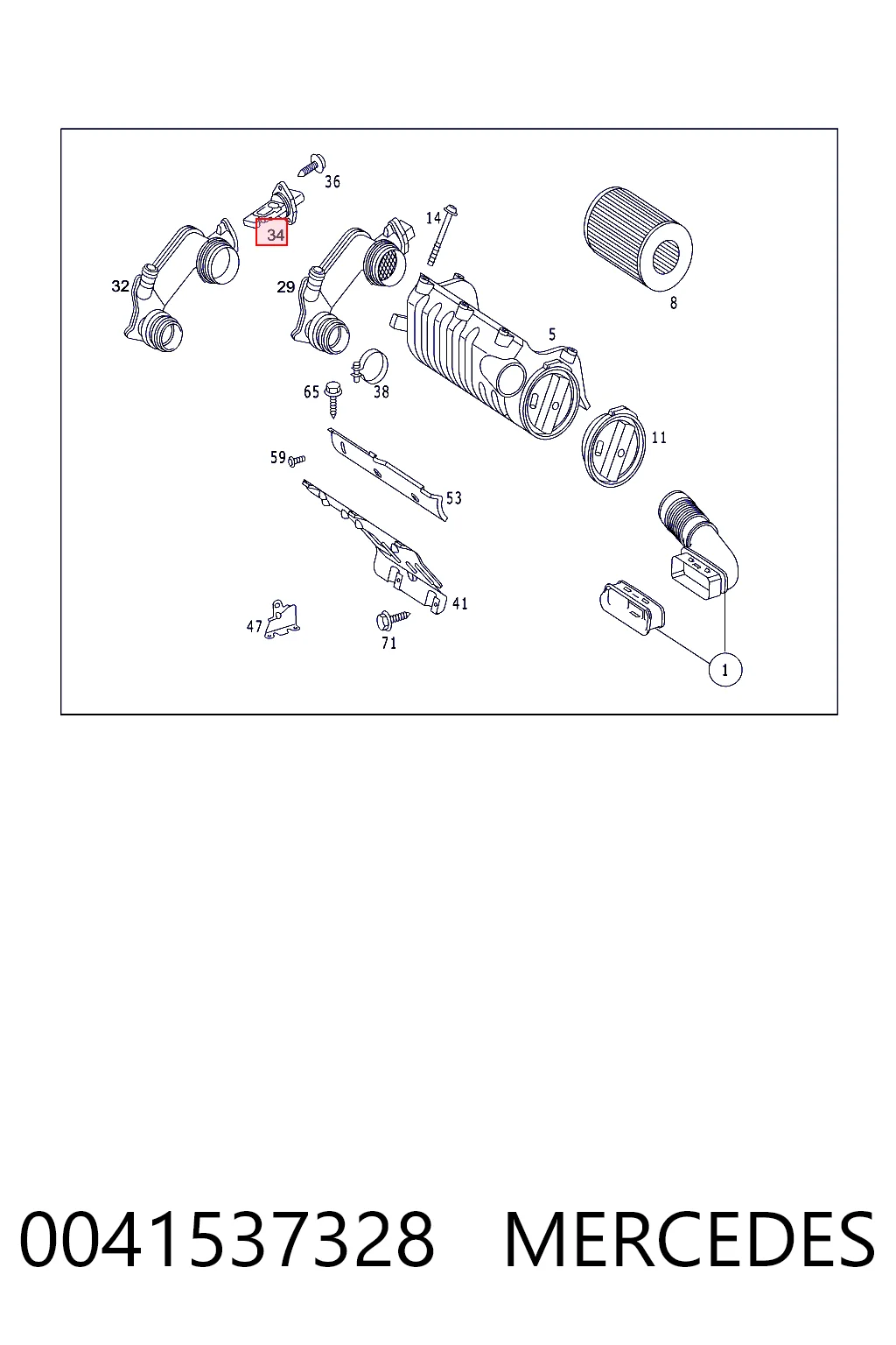 ДМРВ AMMQ19828 Magneti Marelli