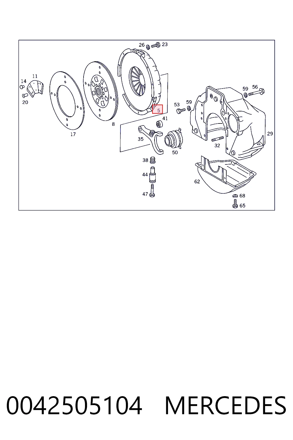 Корзина зчеплення 3482055031 Sachs