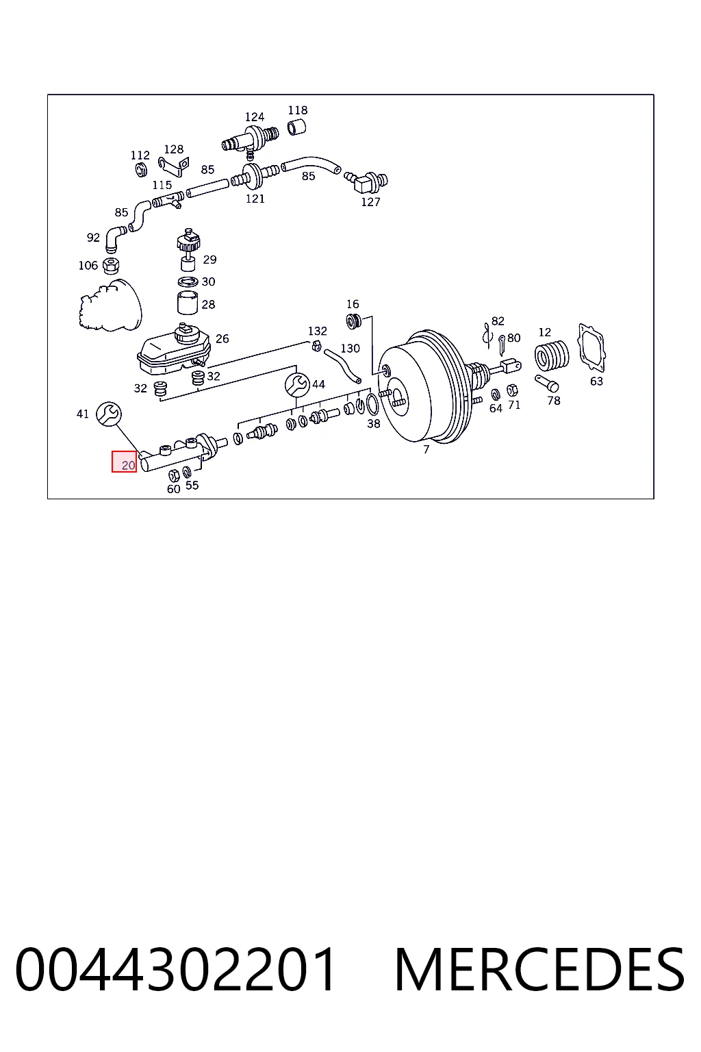 Купити Головний гальмівний циліндр Mercedes Benz Truck TRUCK T1/TN  BM 611