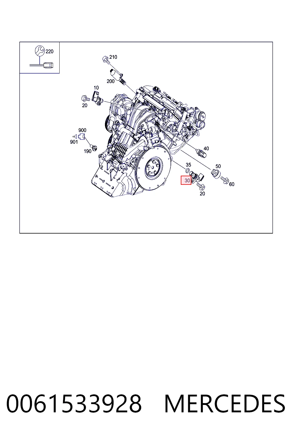Датчик колінвала SAG208 Magneti Marelli