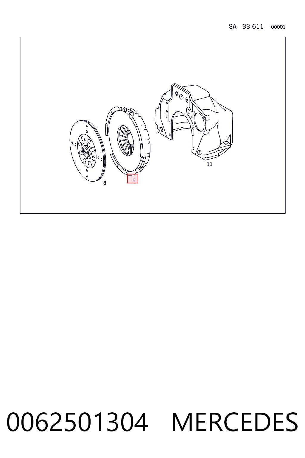 Пелюстковий кошик зчеплення Mercedes Benz Truck TRUCK T2/LN1 автобус (667, 668, 669, 670) (1986 - 1994) ціна, від 176.72 USD