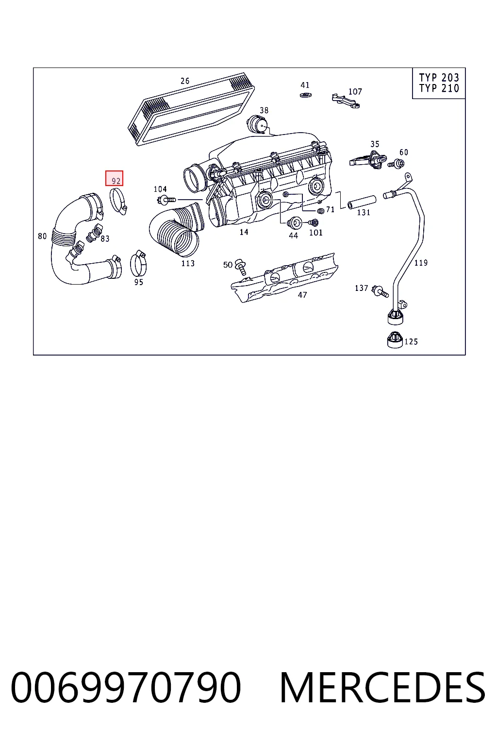 Хомут пружинний Mercedes A916026050000 ціна, від 4.42 USD