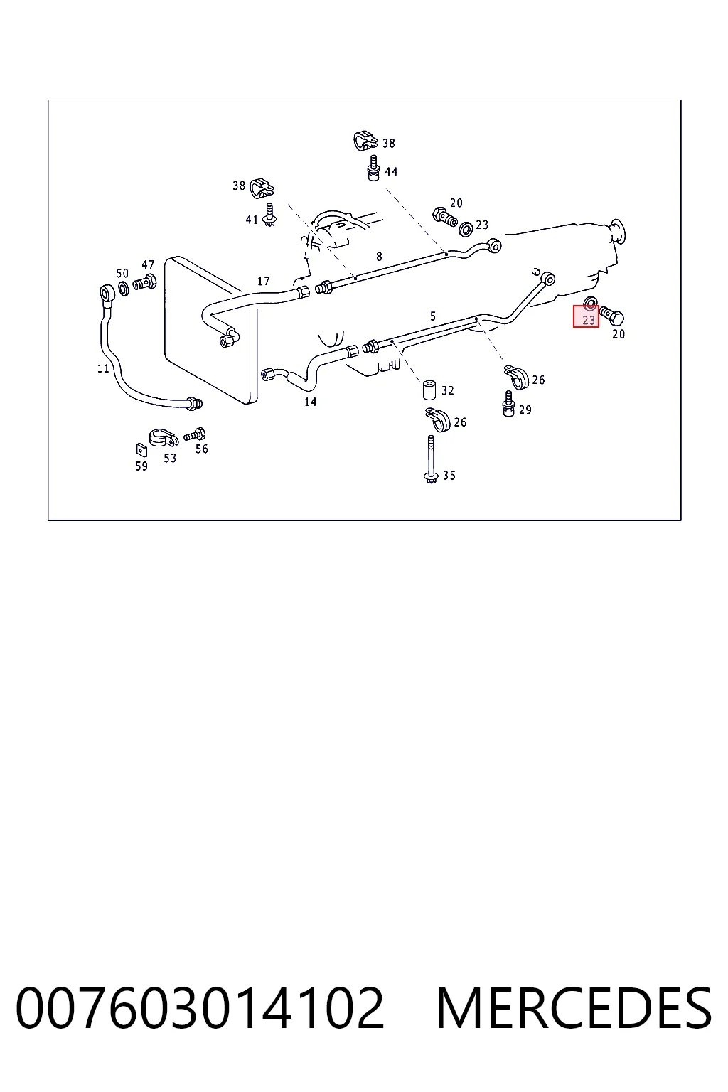  Mercedes A007603014102 ціна, від 3.58 USD