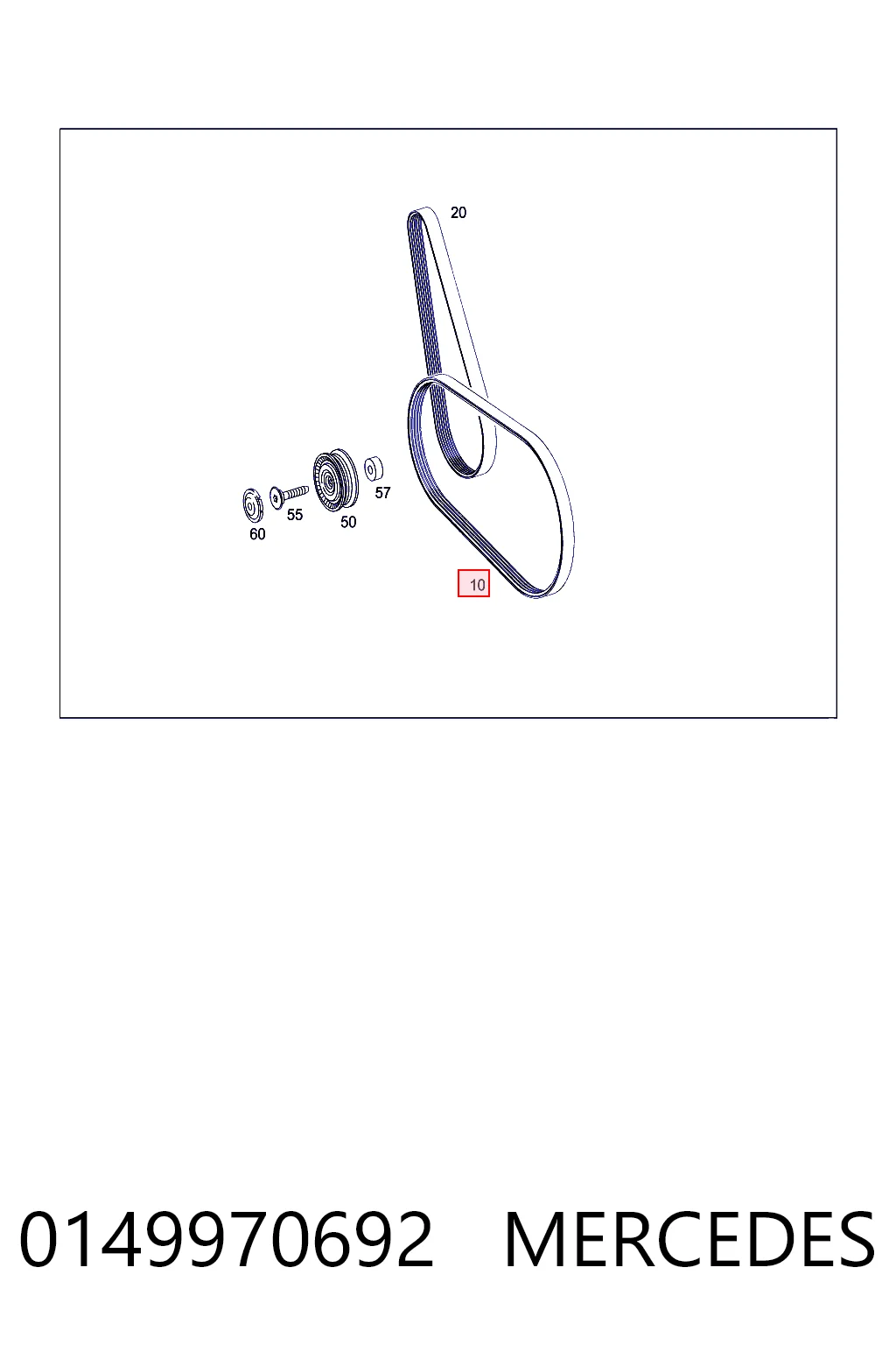 Клиновий ремінь Mazda L3P915909 ціна, від 17.25 USD
