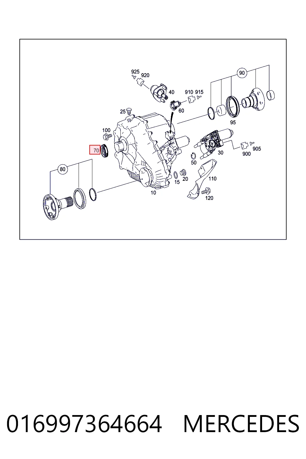 Сальник роздавальної коробки, первинного вала Fiat/Alfa/Lancia K68087890AB