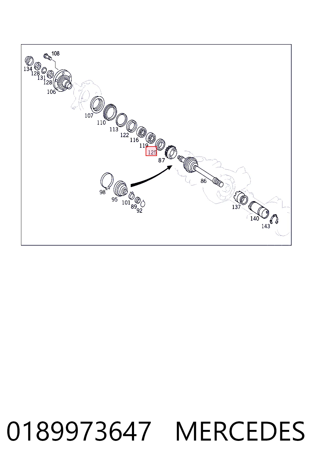 Сальник передньої маточини, внутрішній ZF Parts 0634310620