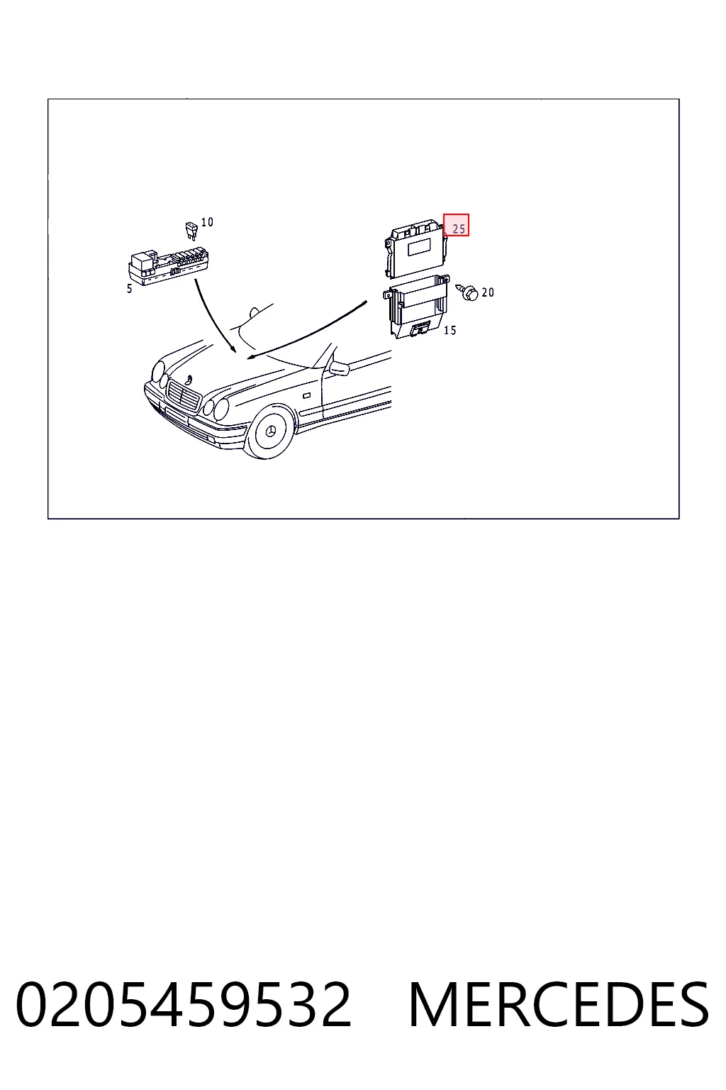 Блок управління акпп Mercedes A026545803226 ціна, від 29.26 USD