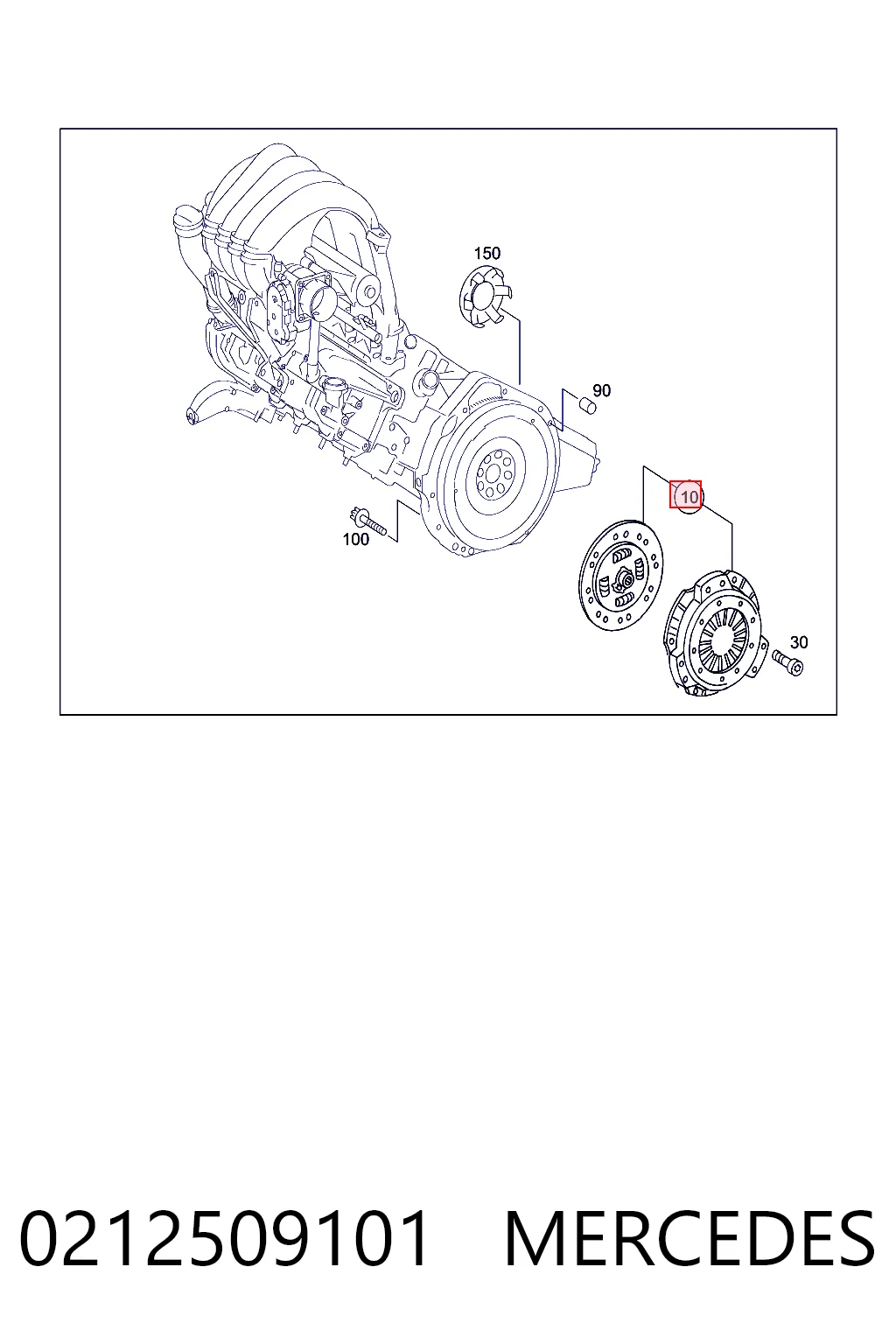 Купити Зчеплення Mercedes A  W169
