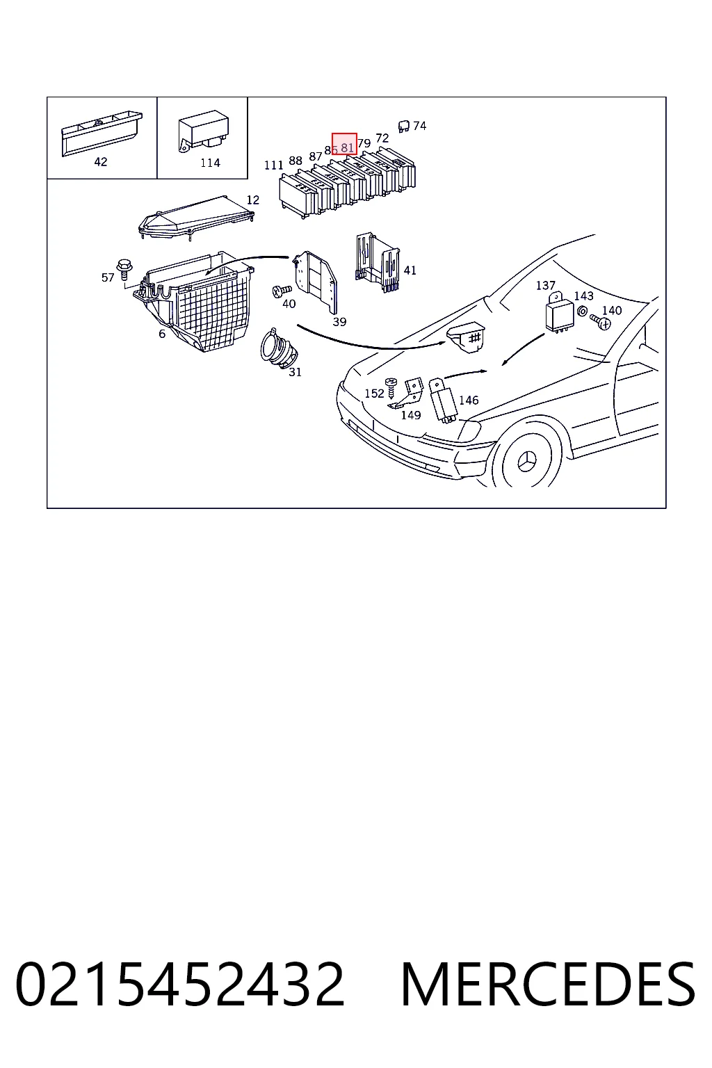  Mercedes A021545213288 ціна, від 88.89 USD