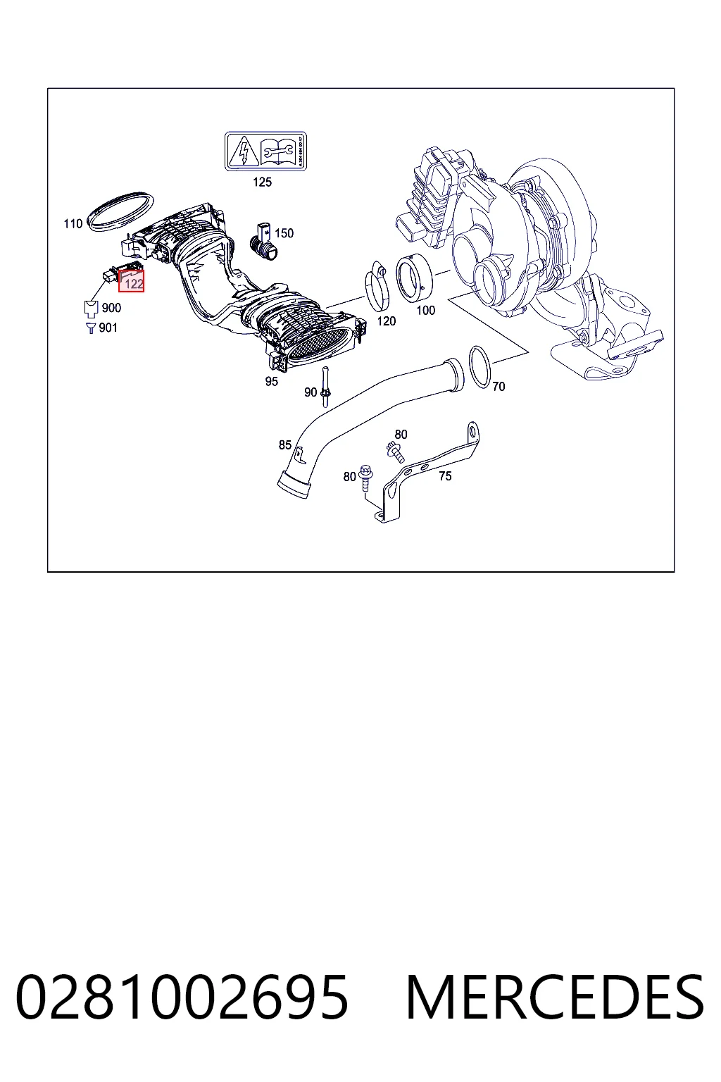 281002695 Bosch Датчик витрати повітря