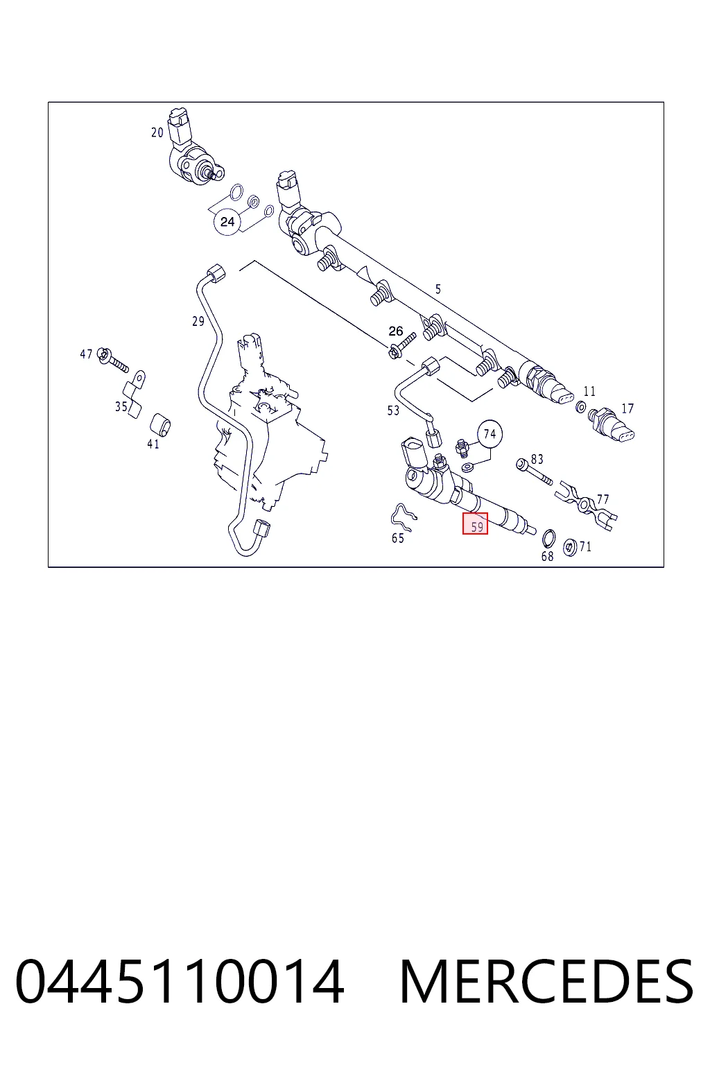 Форсунка паливна Bosch 445110015 ціна, від 63.34 USD