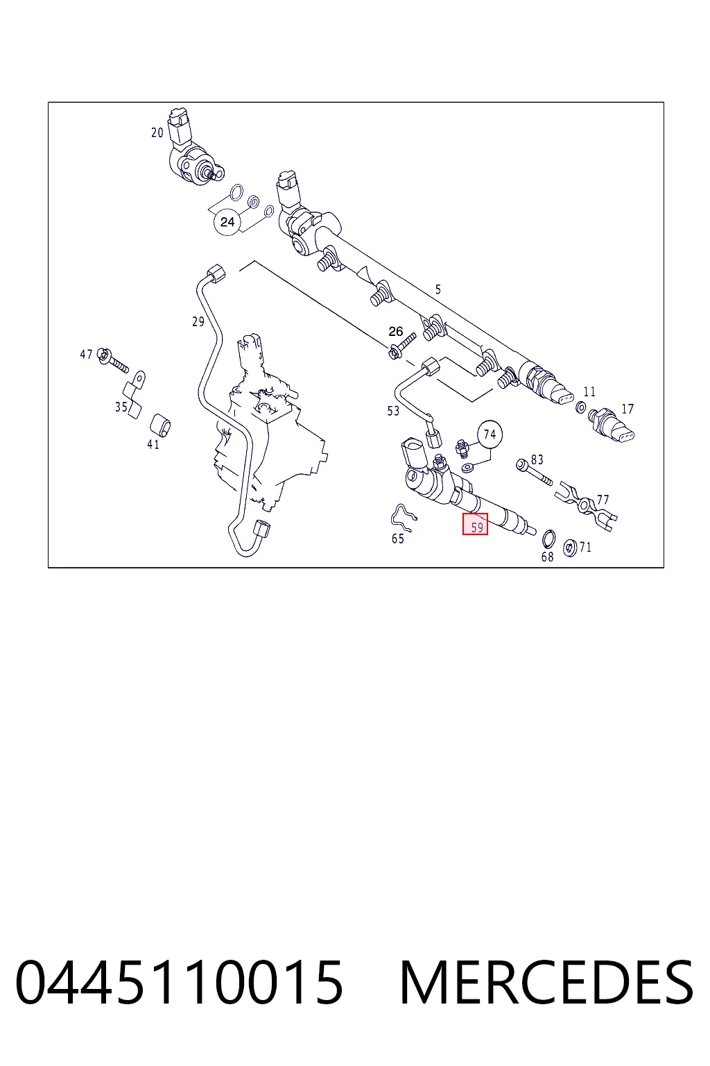 Паливні форсунки 445110015 Bosch