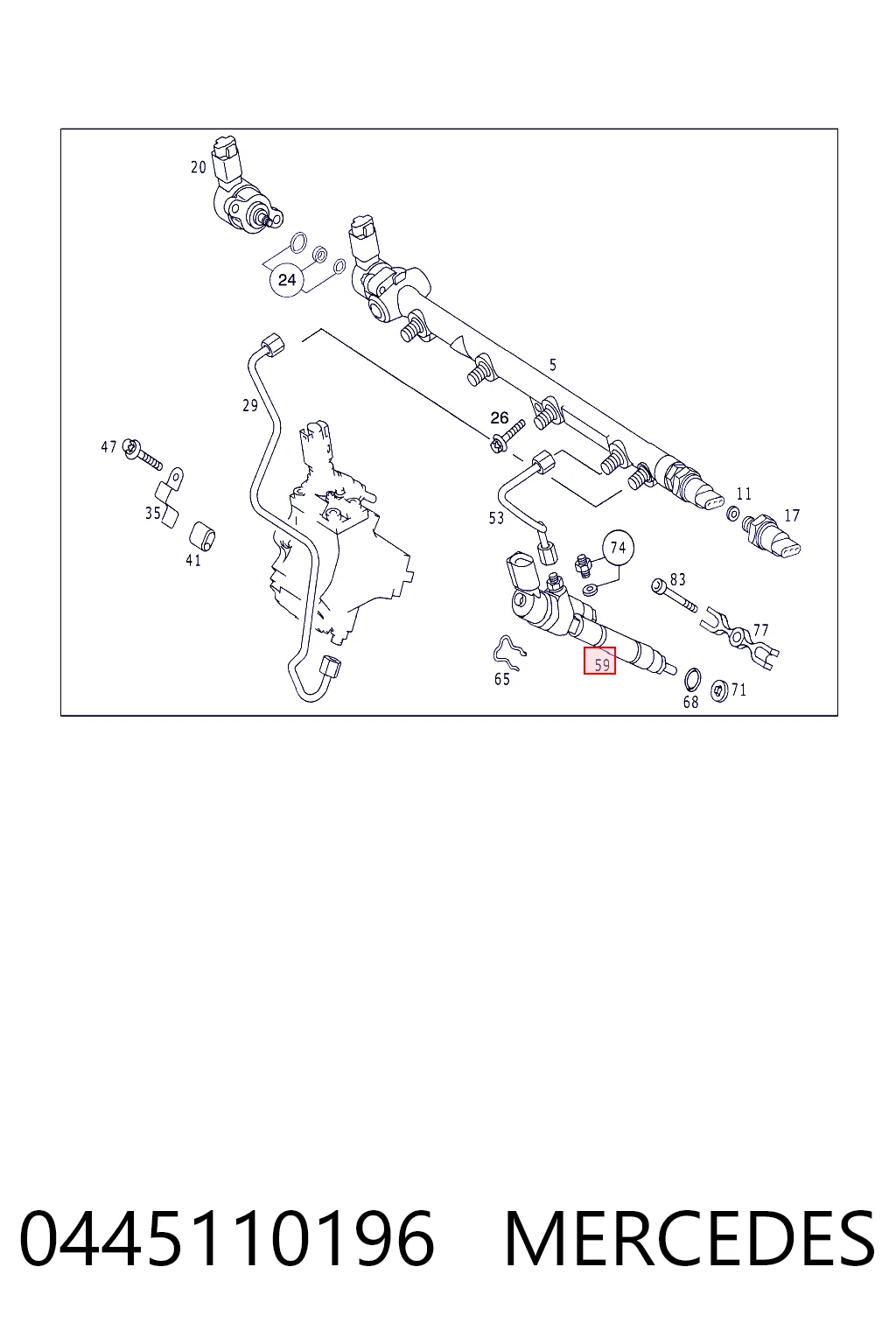 Купити 445110195 Bosch Форсунка дизельна в зборі, розпилювач + тримач
