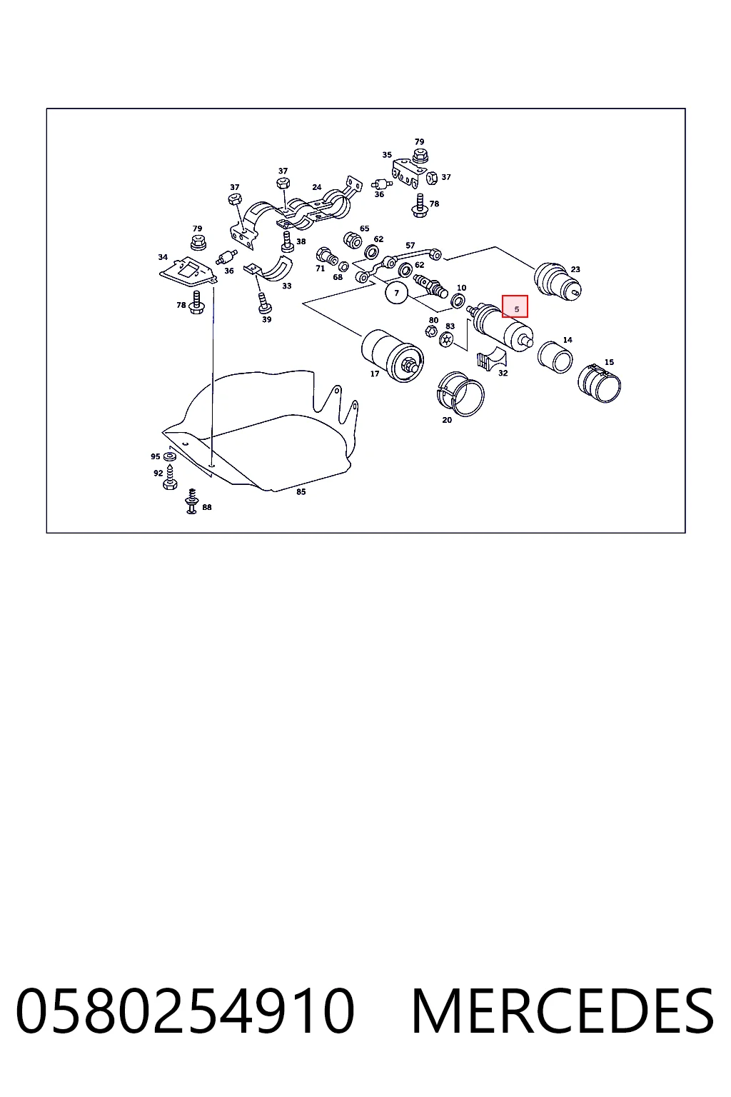 0580254910 Mercedes Паливний насос електричний, погружной
