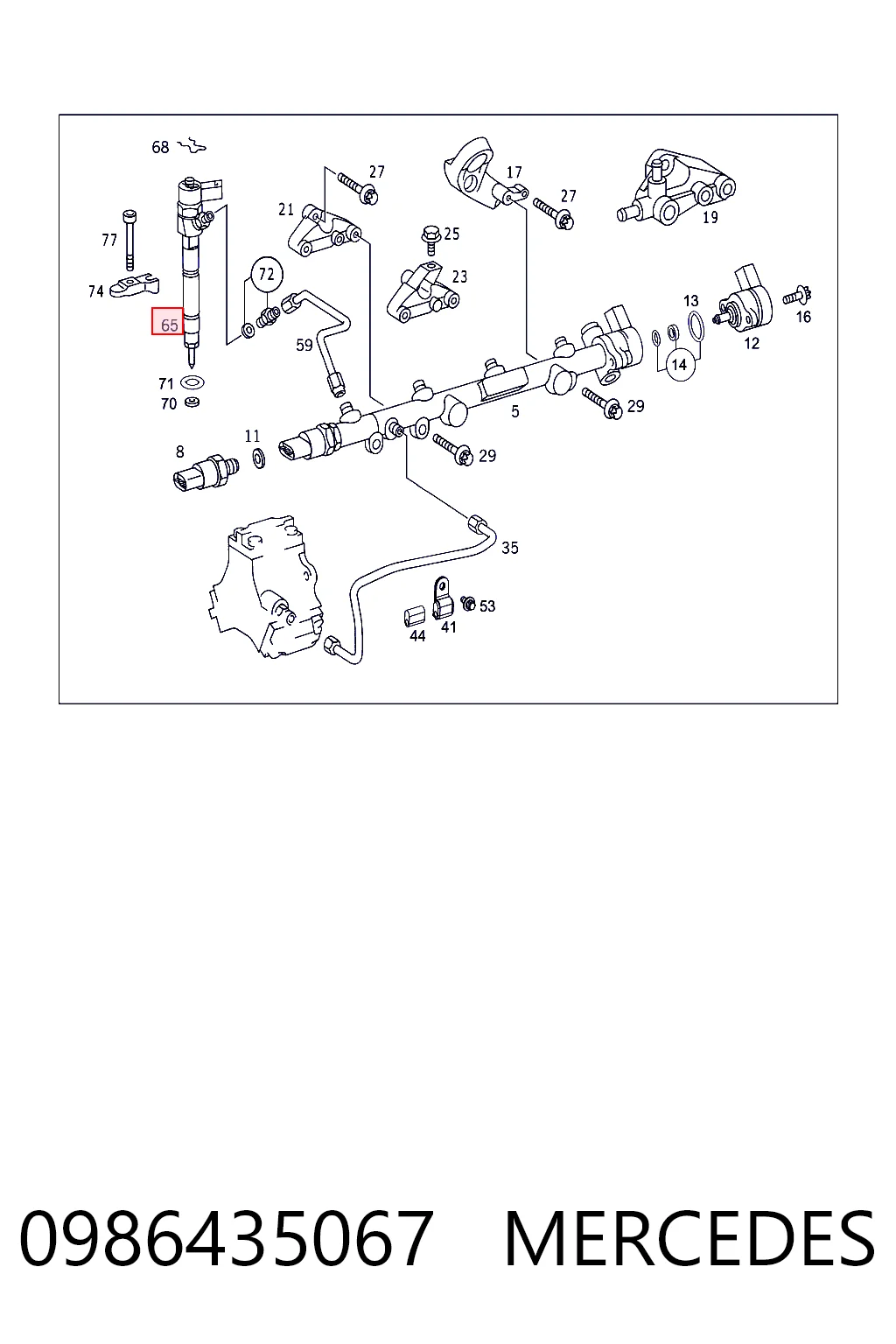 Форсунка інжектора Mercedes A613070098787