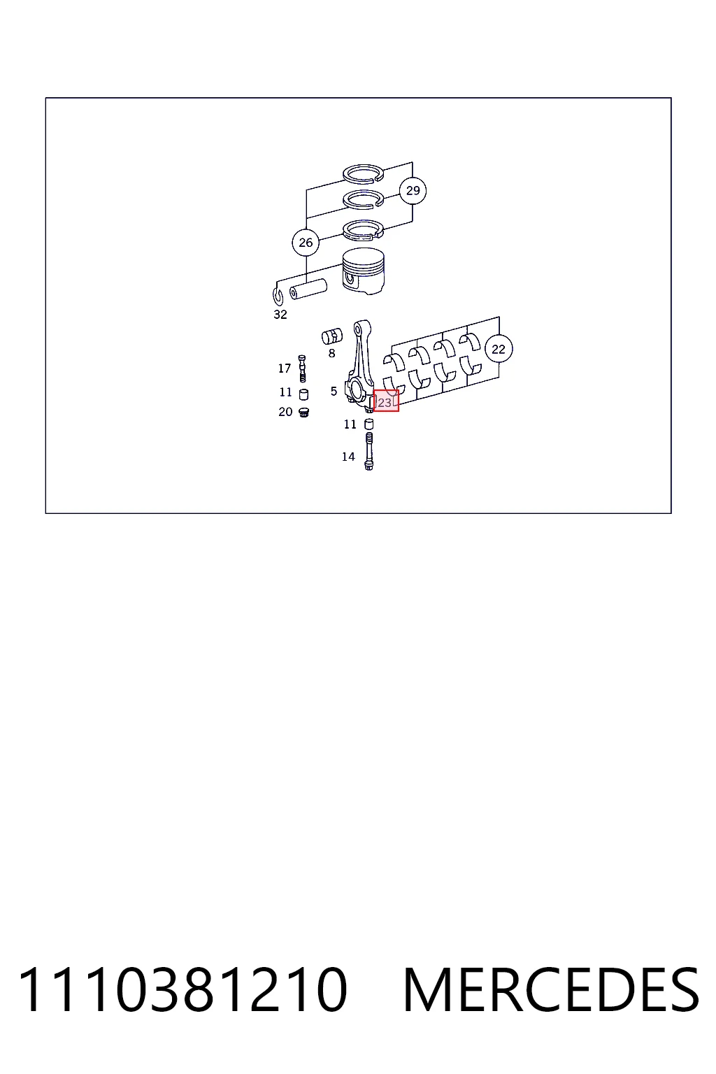 Вкладиші колінвала, шатунні, комплект, 1-й ремонт (+0,25) Mahle Original 001PS10709025 ціна, від 27.86 USD