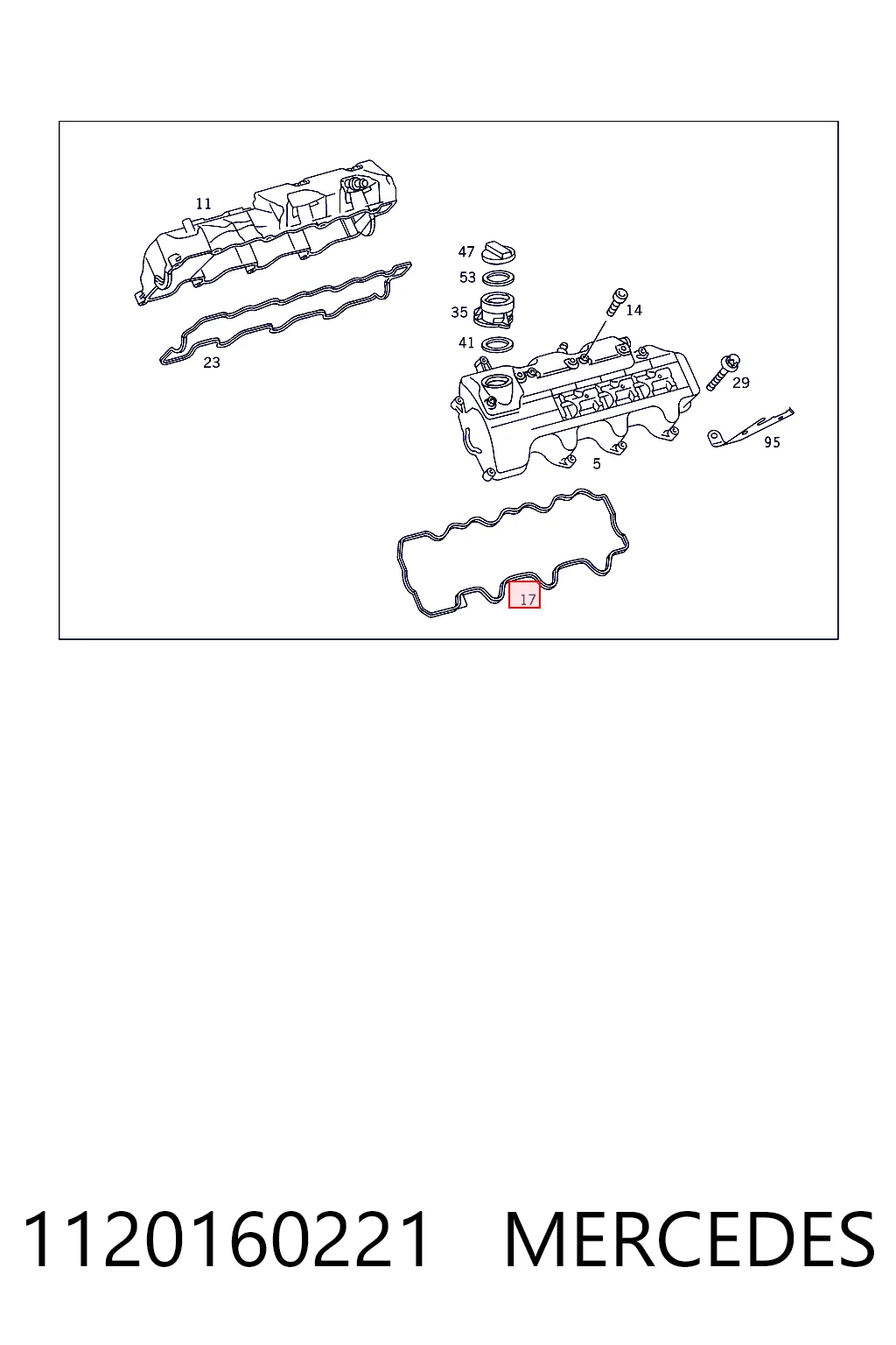 Прокладка клапанної кришки, ліва DPH 1258723
