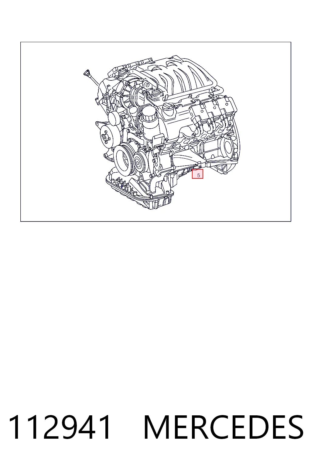 112941 Mercedes Мотор в зборі
