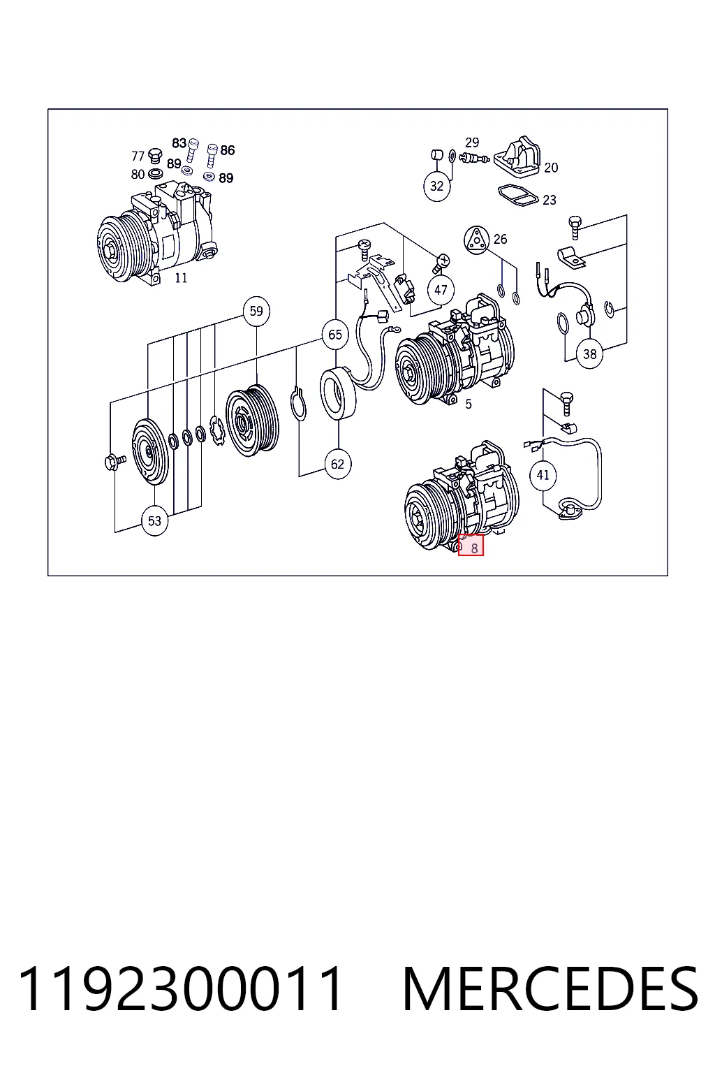 Насос кондиціонера Mercedes S 