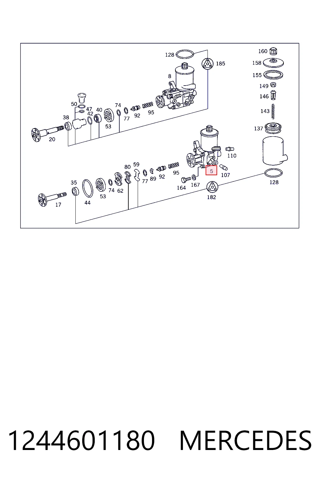 7682900112 ZF Parts Насос гідропідсилювача
