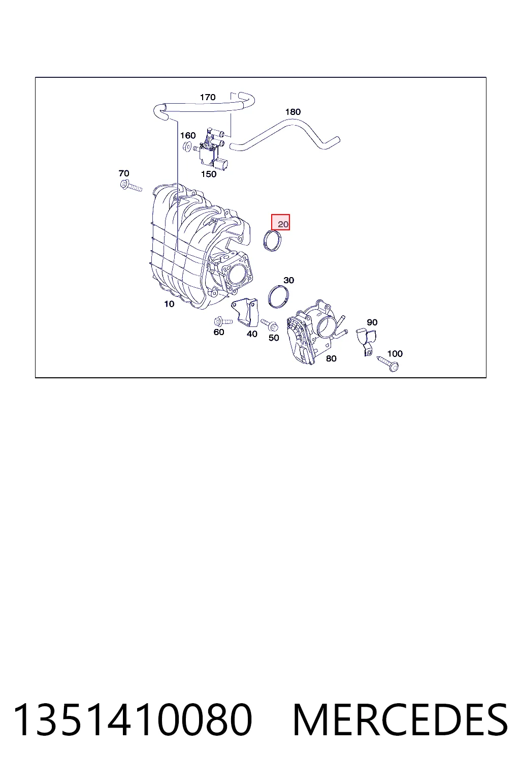 Прокладка впускного колектора Mitsubishi Colt VI хетчбек (Z3A) (2004 - 2008) ціна, від 2.53 USD