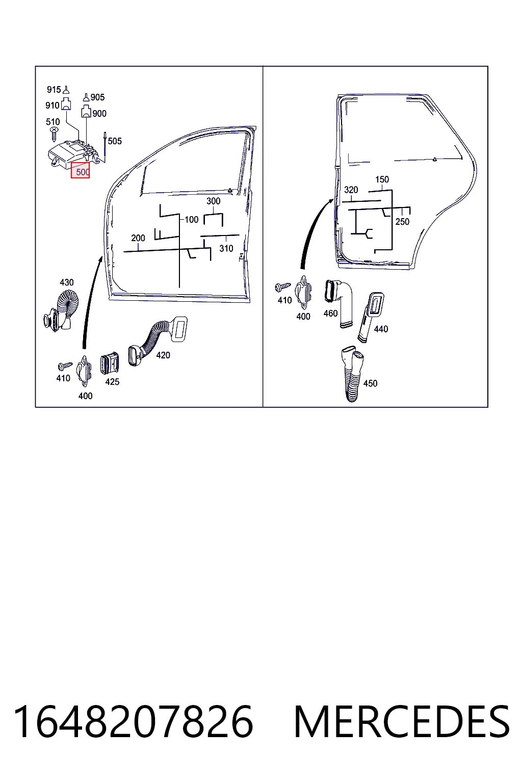 Блок комфорту на Mercedes ML/GLE  W164