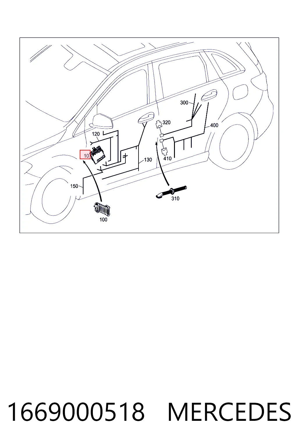 A1669004302 Nissan/Infiniti Блок комфорту передніх дверей