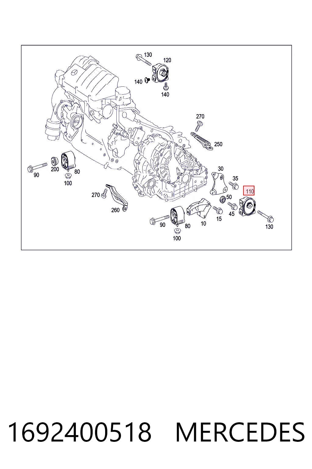 Подушка трансмісії (опора коробки передач) AND 3M399005 ціна, від 36.84 USD