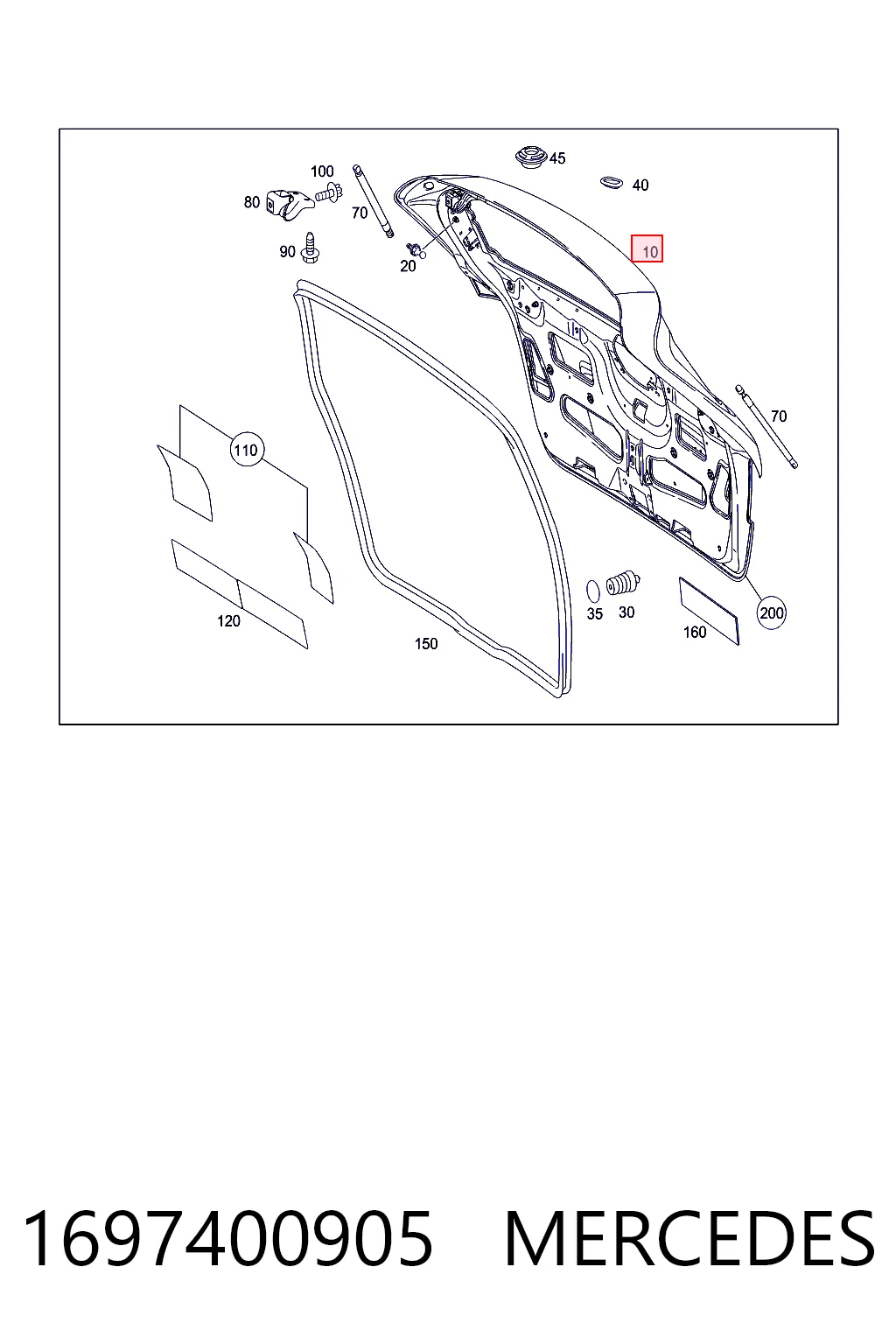 Треті двері на Mercedes B  W245