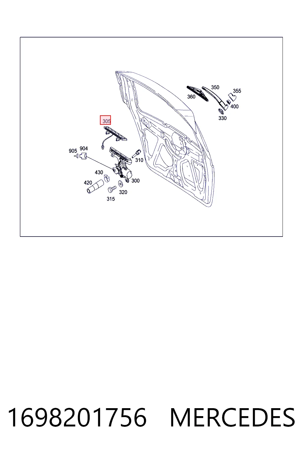Стоп-сигнал Mercedes A хетчбек (W169) (2004 - 2012) ціна, від 35.48 USD