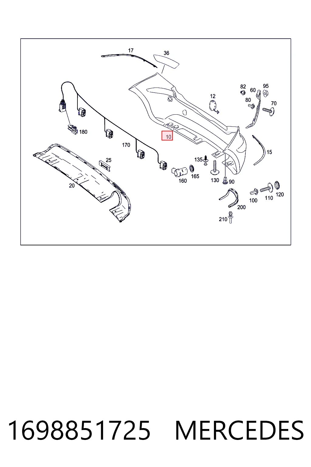 Кожух бампера заднього Polcar 5006961 ціна, від 73.35 USD