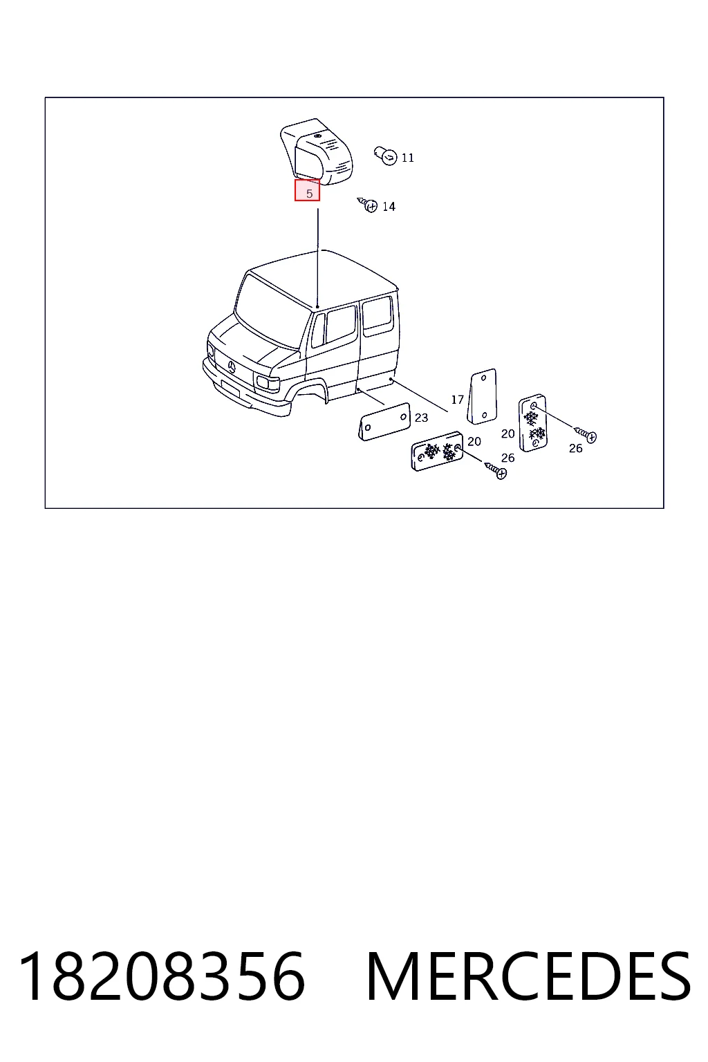 Купити 1408282 Autotechteile Габарит даху (TRUCK)