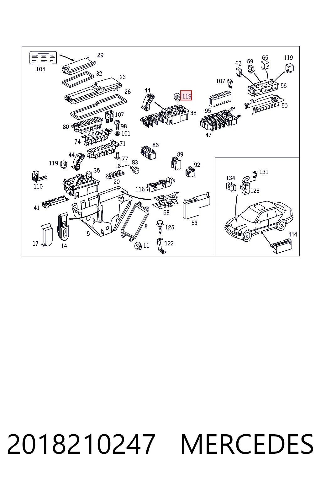 Купити Реле поворотів Mercedes E  W124