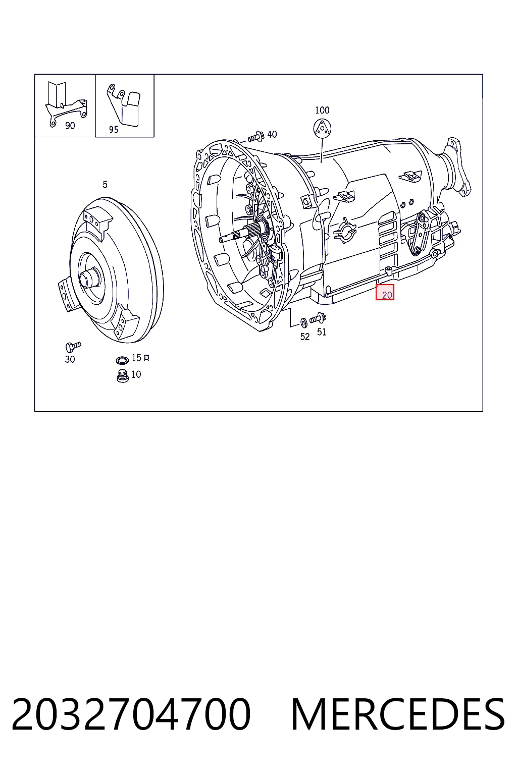 Коробка передач автомат Mercedes C седан (W203) (2000 - 2007) ціна, від 226.76 USD