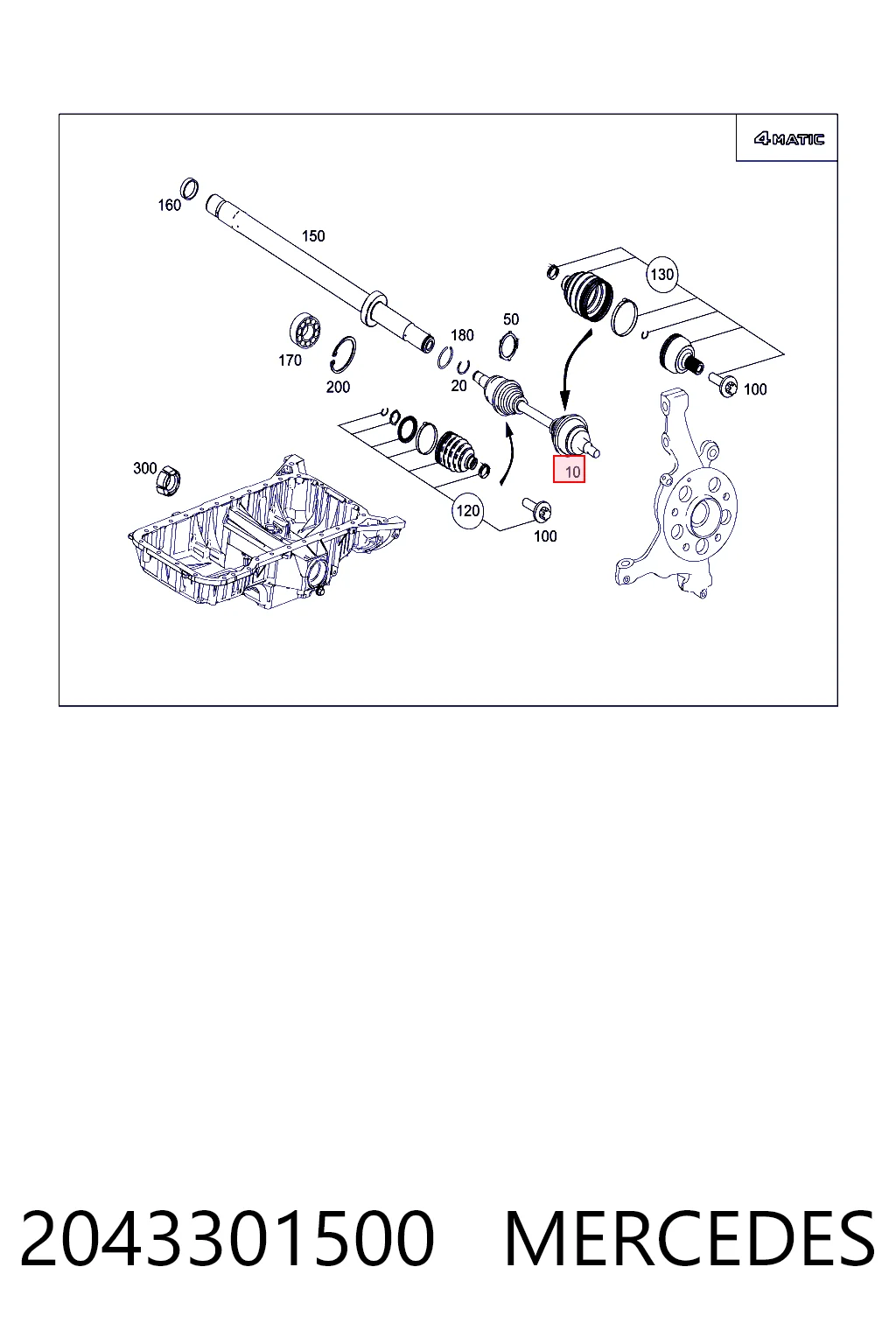 Ліва піввісь BB8699 Posterparts