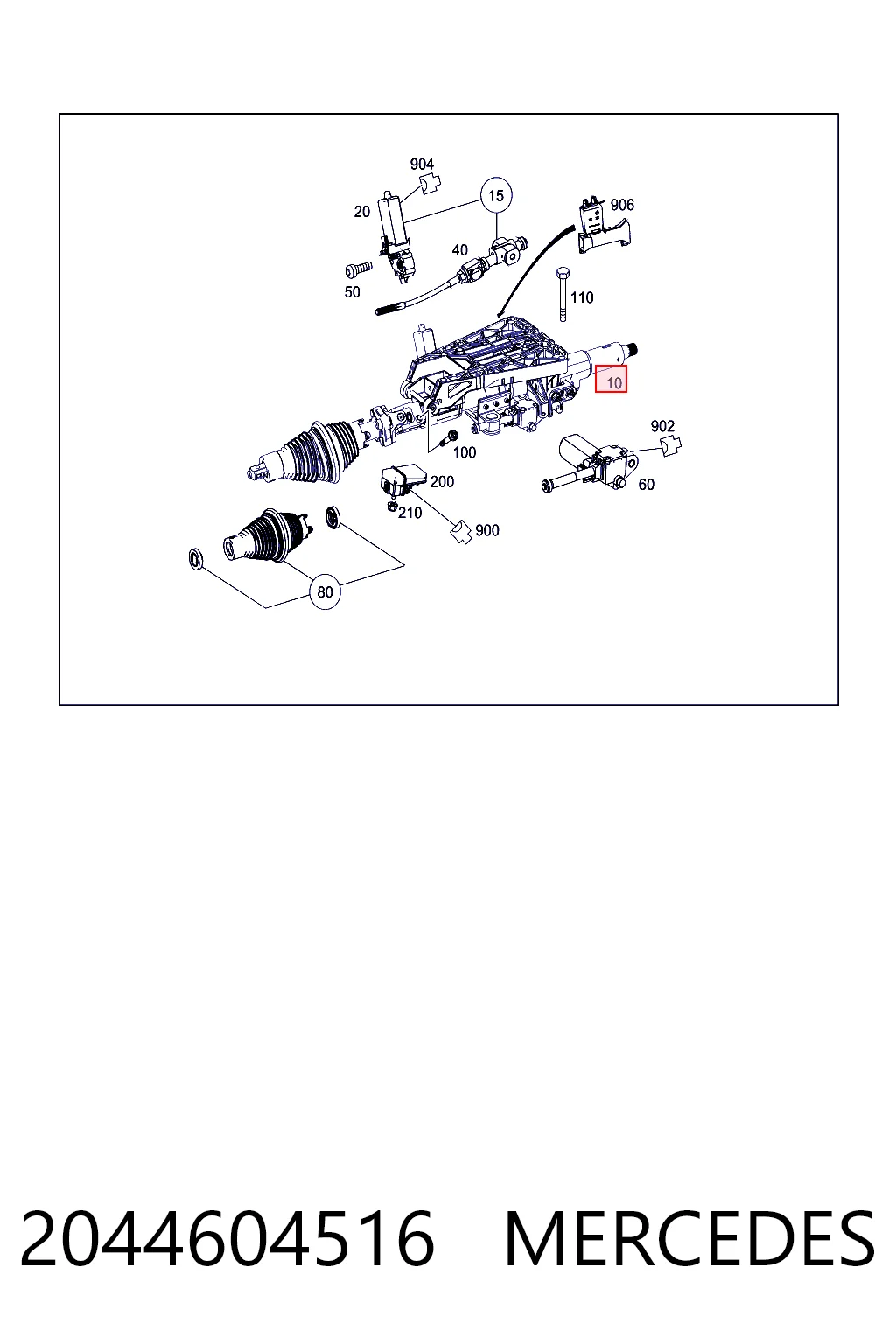 Купити Рульова колонка Mercedes C  W204
