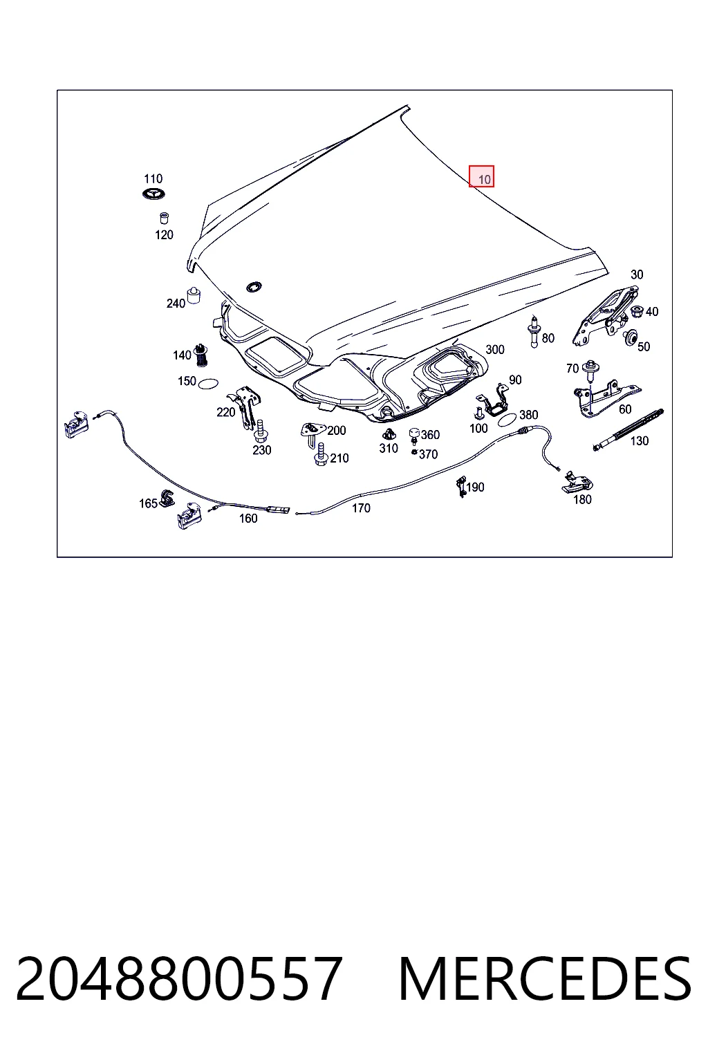 Капот Polcar 503903UB ціна, від 179.17 USD
