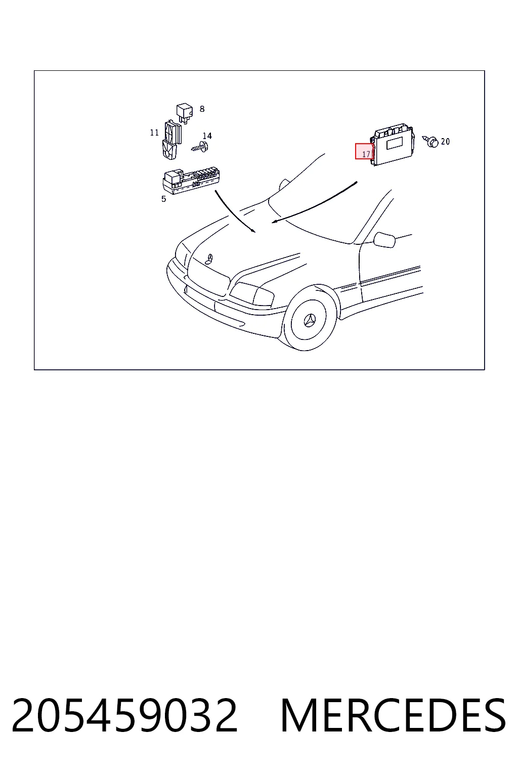 Модуль (ЕБУ) АКПП електронний A026545803226 Mercedes