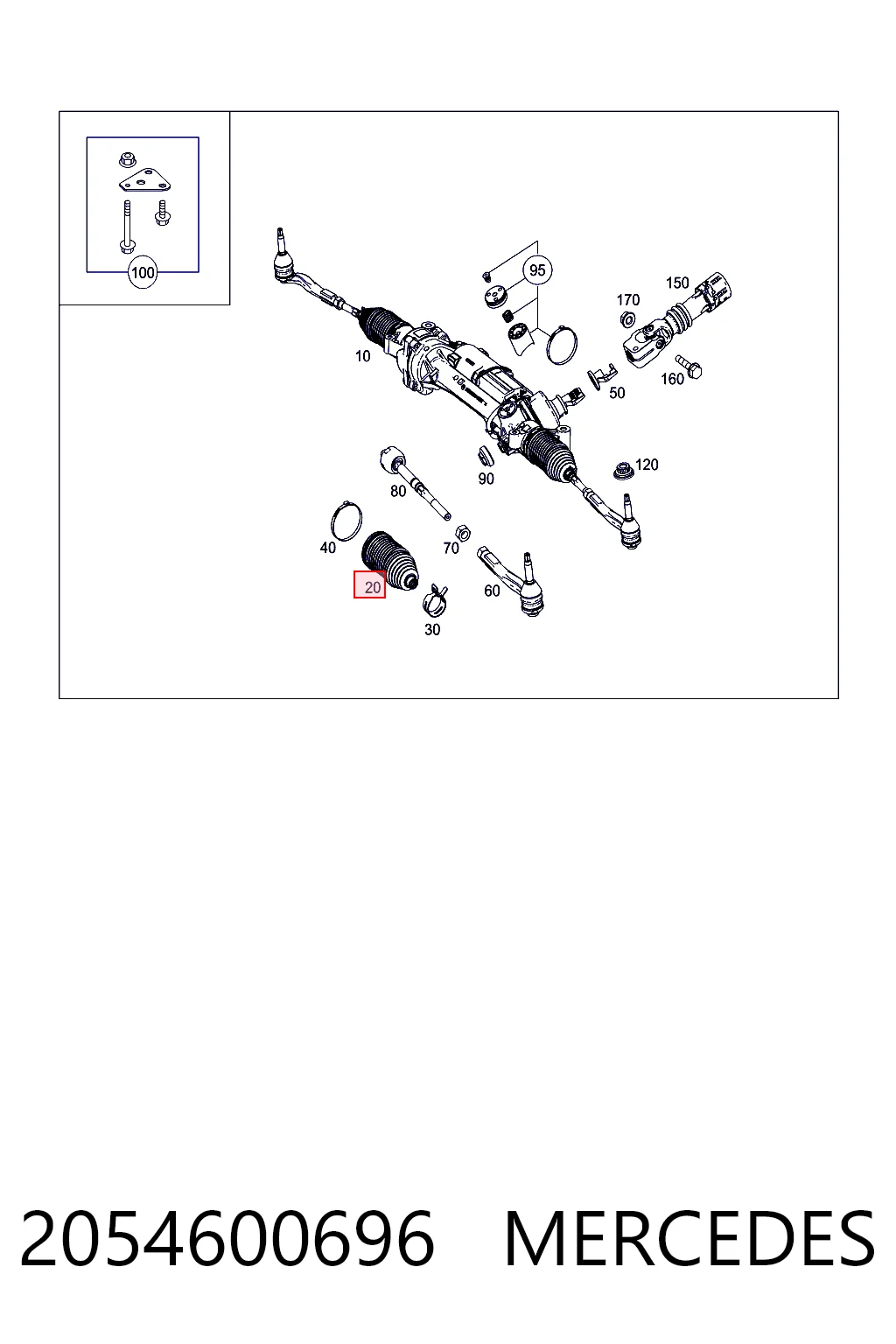 Пильник рейки Lemforder 39645