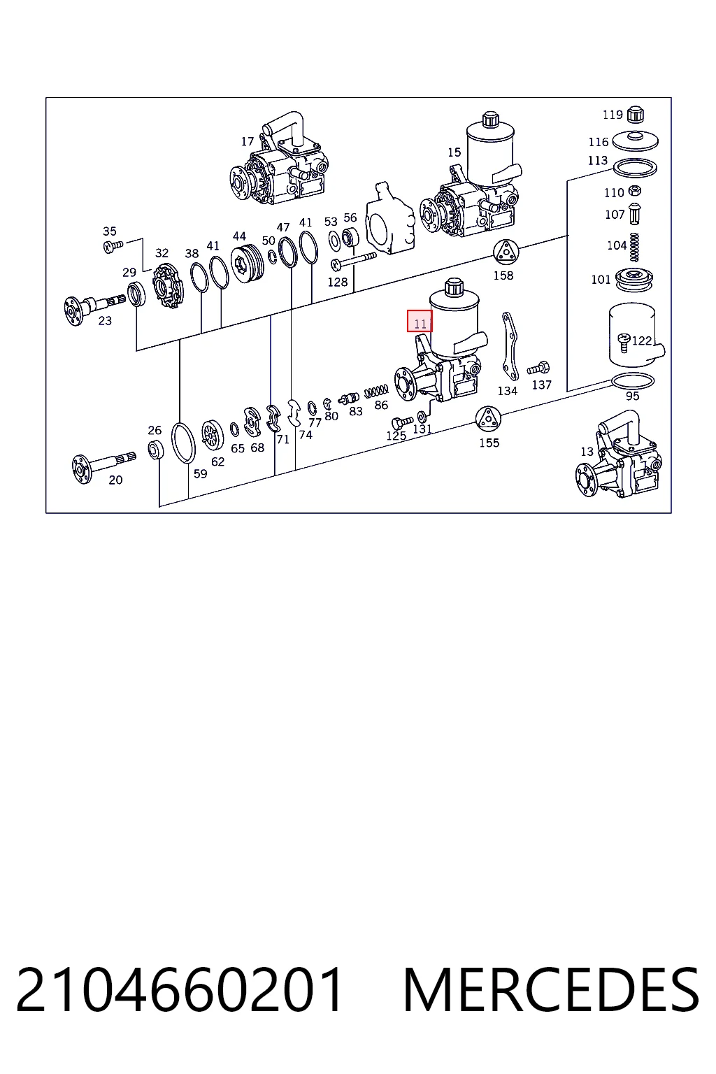 Насос ГПК ZF Parts 7682900502 ціна, від 163.31 USD