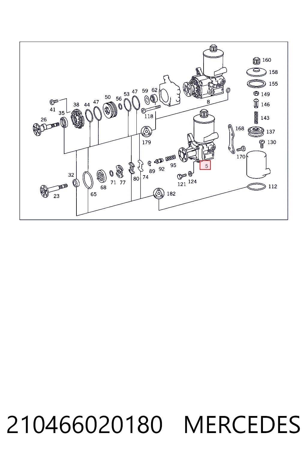 7682900502 ZF Parts Насос гідропідсилювача