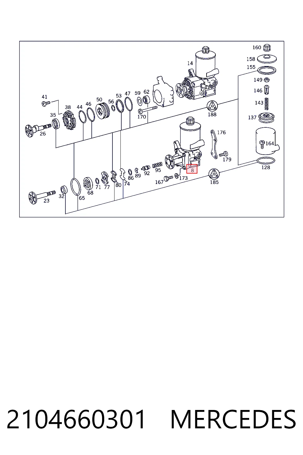 Купити 7682900502 ZF Parts Насос гідравліки