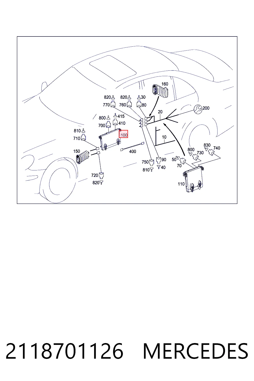  Блок комфорту Mercedes E 