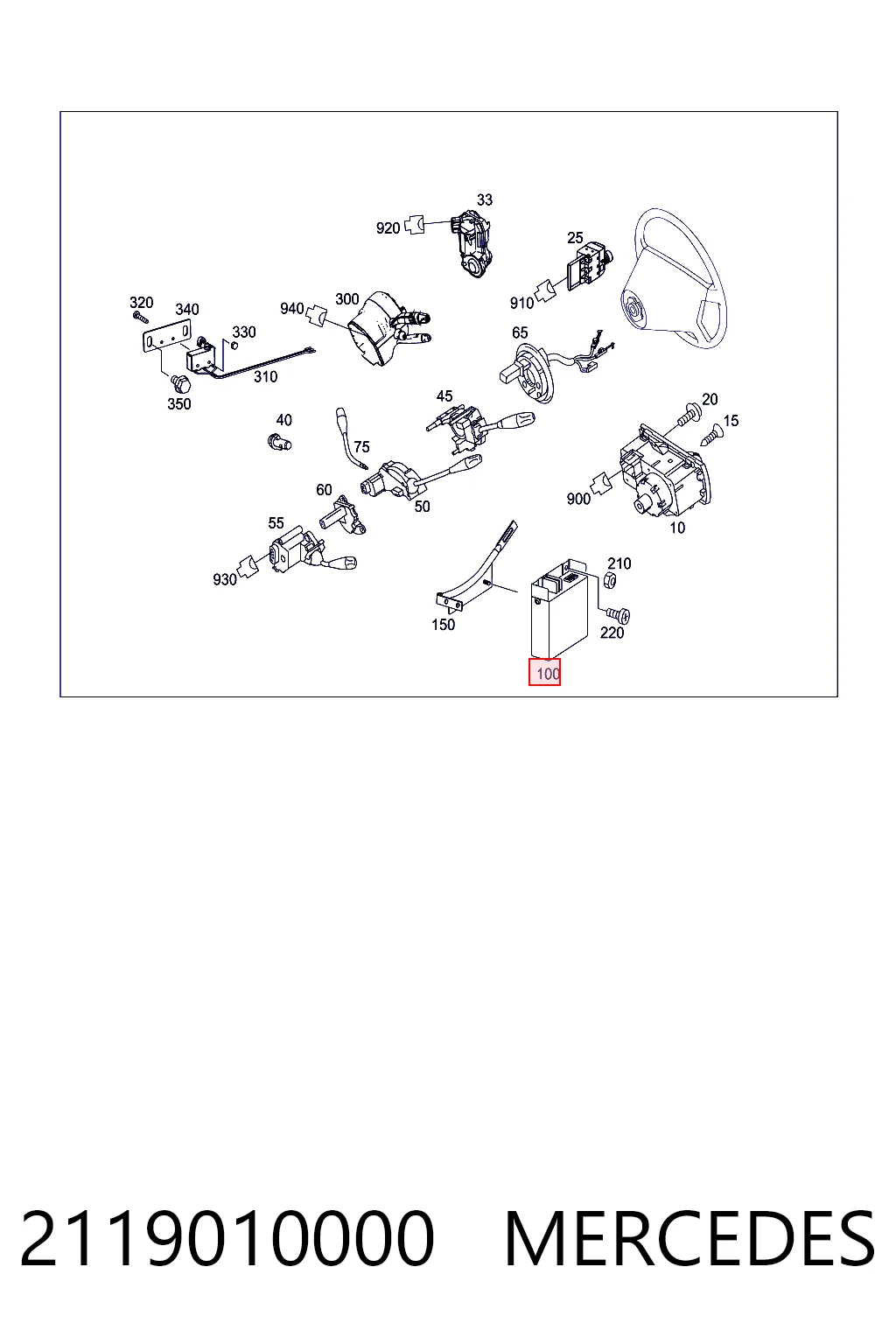 Перемикачі Mercedes E седан (W211) (2002 - 2008) ціна, від 79.37 USD