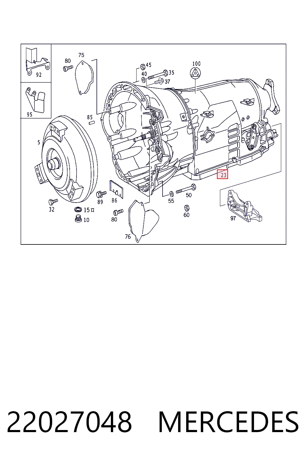 Коробка передач автомат Mercedes E седан (W210) (1995 - 2002) ціна, від 445.12 USD