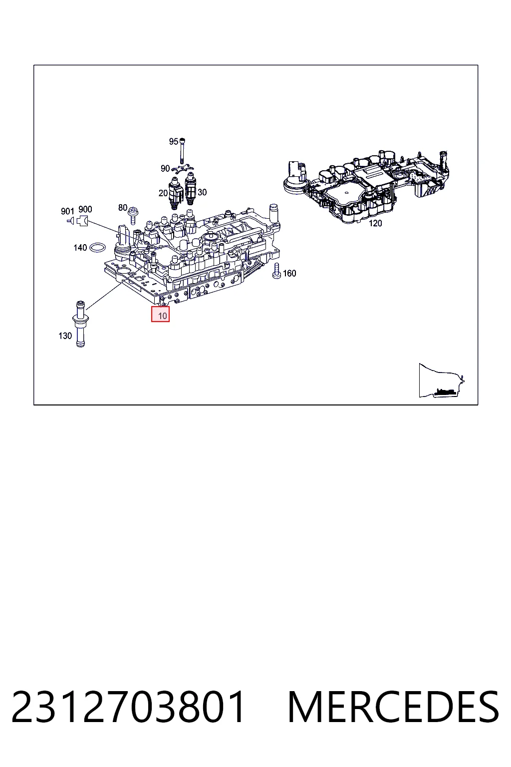  Mercedes A231270380187 ціна, від 278.24 USD